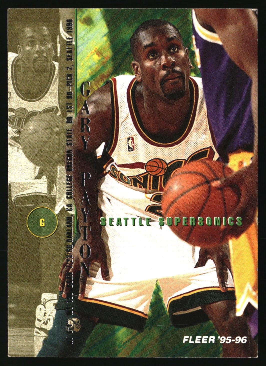 1995-96 Fleer #255 Gary Payton Free Shipping