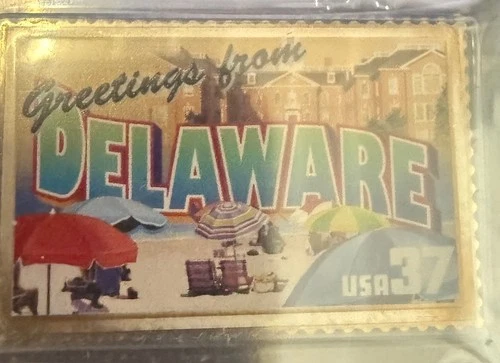 USPS 2006 Post Stamp Delaware  .999 Fine Silver American .761 Troy oz.