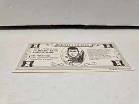 Vic Tokai Nintendo NES Golgo 13 Bump n Jump Promotional Rebate Insert VIC-B6-US