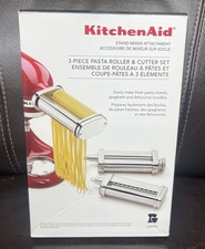 KitchenAid 3pc Pasta Roller & Cutter Set - KSMPRA - NEW
