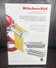 KitchenAid 3pc Pasta Roller & Cutter Set - KSMPRA - NEW