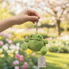 Jellycat Ricky Rain Frog Plush Bag Charm Keychain NWT