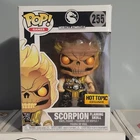 Funko Pop! Games Mortal Kombat X Scorpion Flaming Skull #255 Hot Topic Exclusive