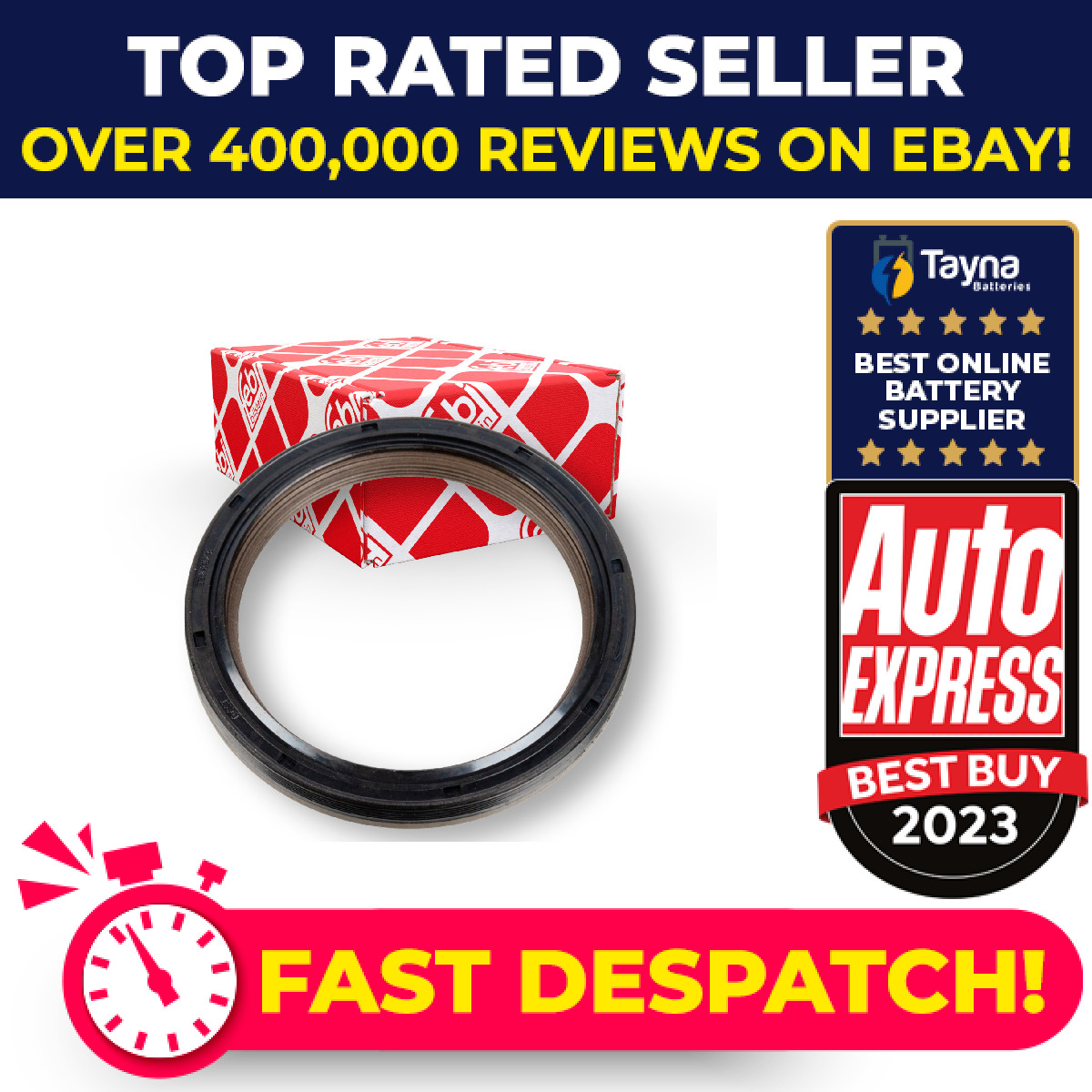 Crankshaft Oil Seal fits BMW 318D 2.0D Front 01 to 07 11142247663 11142249534