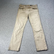 AG Adriano Goldschmied Jeans Mens 30x32 (30x29) Beige The Graduate *Faded*