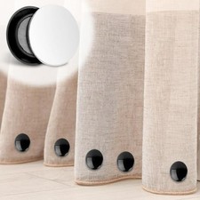 10 Pcs Shower Curtain Weights, Silicone Wrapped Heavy Duty Shower Curtain Black