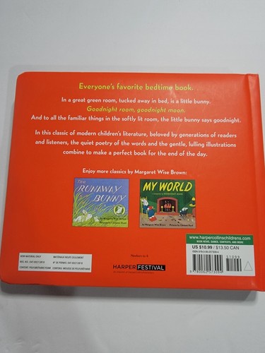 Lot 2~Board Books by Margaret Wise Brown~Goodnight Moon Runaway Bunny - Picture 5 of 10