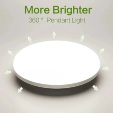 ROUND LED CEILING LIGHT PANEL DOWN LIGHTS BATHROOM KITCHEN LIVING ROOM WALL LAMP