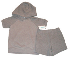 NWT Carter's Toddler Boys size 4T Shorts Set: Gray Shorts  Hooded Top