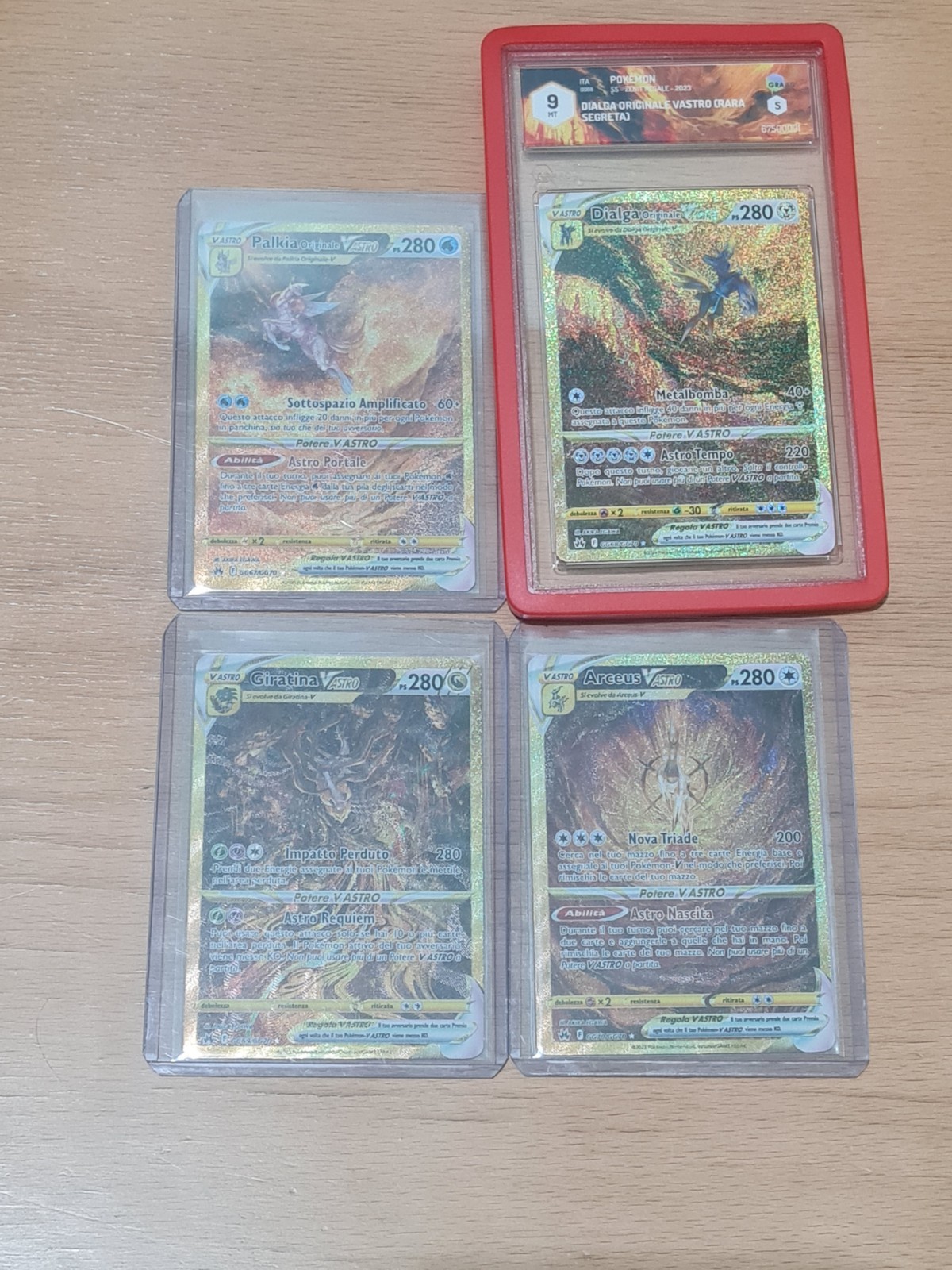 Lotto Carte Pokemon Zenit Regale Set Giratina, Arceus, Dialga, Palkia