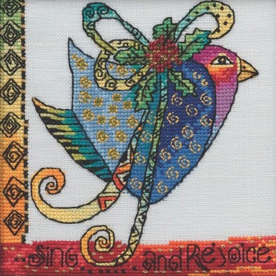 Christmas Blue Dove Cross Stitch Kit Mill Hill 2020 Laurel Burch LB302011