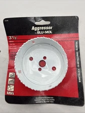 Blu-Mol Agressor Hole Saw Blade 3 1/2 Inch 89mm Bi-Metal Made in USA