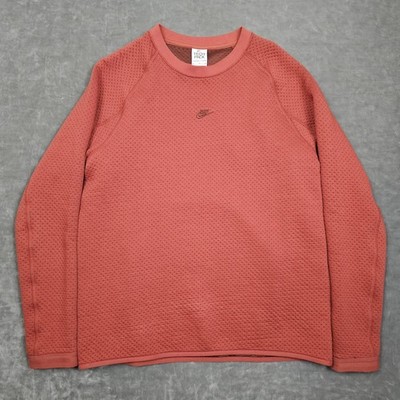 Nike Tech Pack Sweatshirt Mens Medium Red Therma-FIT ADV Crewneck Pullover