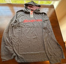 Snap On Tools Hoodie Mens XL Gray Pullover Lightweight Mechanic
