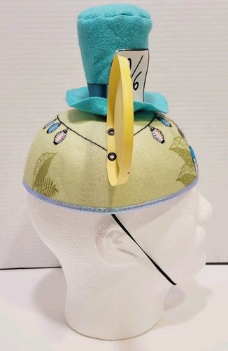 Disney Parks Alice In Wonderland Mad Hatter Tea Party Mickey Ears Hat Cap EUC - Picture 4 of 14