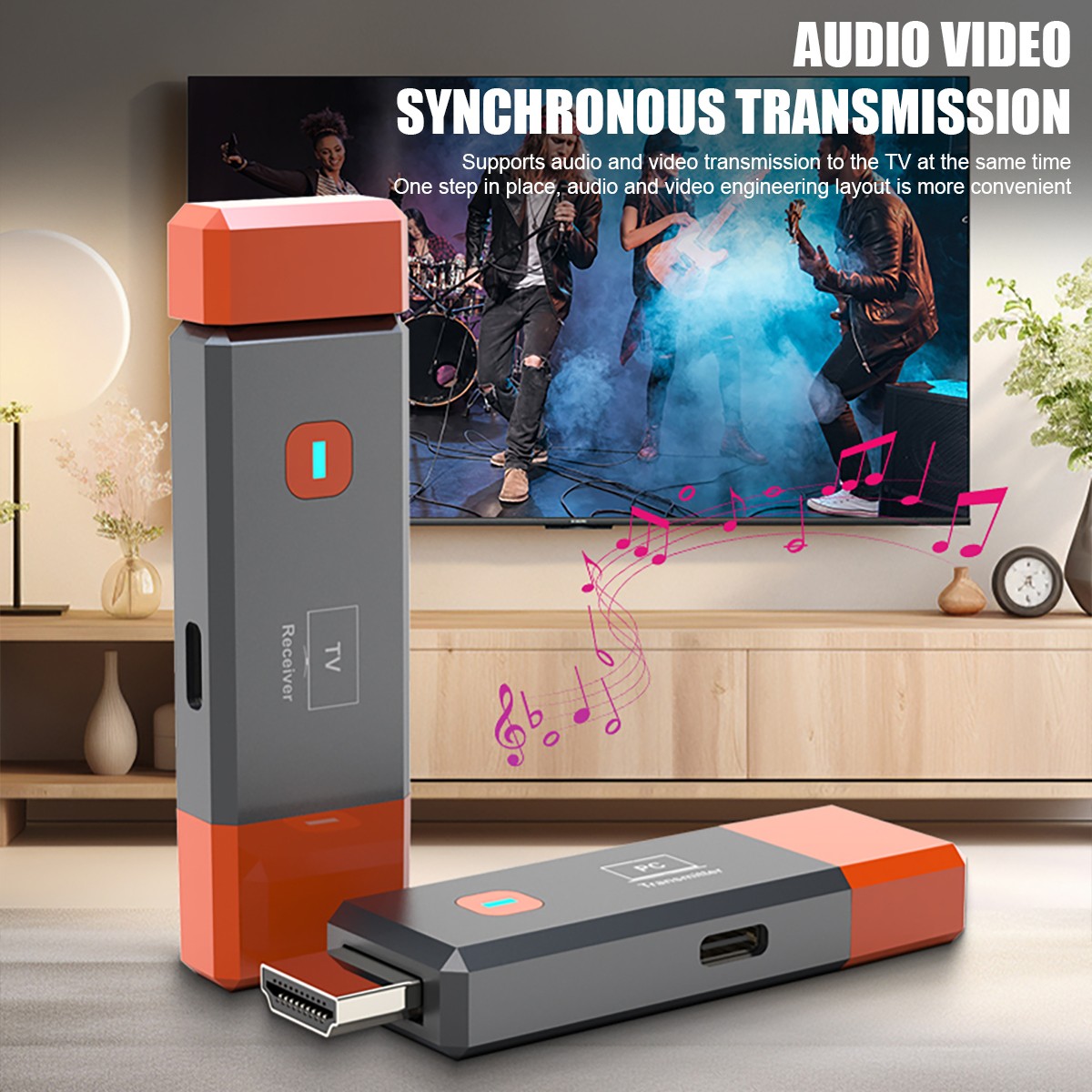 1080P Full HD Wireless HDMI Extender HDTV Transmitter & Receiver for PC TV 2025