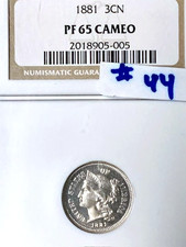 1881 PR-65 CAMEO Three Cent Nickel   Beautifull Eye Appeal!