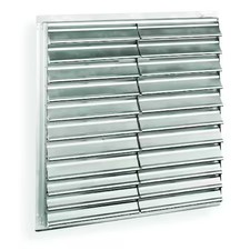 Dayton 1C210 Wall Backdraft Damper, Vertical Mount, 42 In Dia Fan, 45 In H X 45