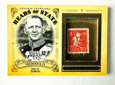 2020 Upper Deck Goodwin Champions Frederick IX Stamp Card Heads of State Denmark