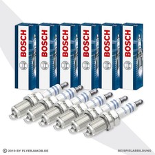 6x BOSCH ZÜNDKERZEN 0242229724 MERCEDES A-KLASSE B-KLASSE 150+160+170+180+200