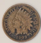 1909 indian Head Penny - Beautiful XF Coin - Diamonds + Full Liberty