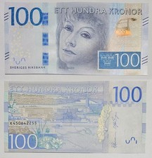 Sweden 100 Kronor P 71 ND 2016 Greta Garbo UNC NEW Banknote