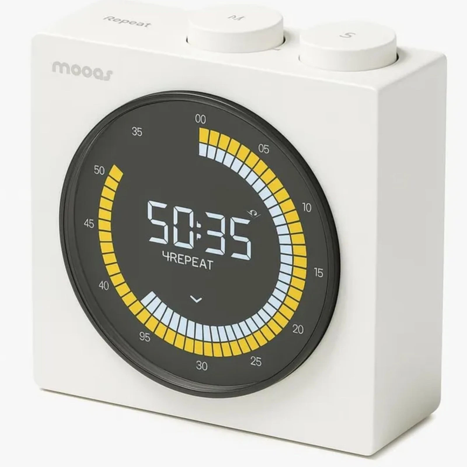 Time Loop Digital Visual Timer, Rechargeable Wireless, LCD Large Display, Por...