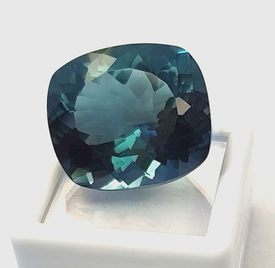 VVS Indicolite Tourmaline Cushion Cut 38-40 Carat Natural Loose Gemstone RK060