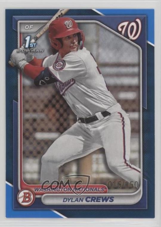 2024 Bowman Prospects Blue Border 15/150 Dylan Crews #BP-23 1bk5