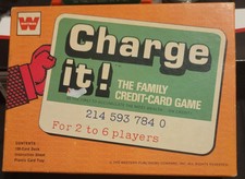   Charge It The Family Credit Card Game" By Whitman Vintage 1972