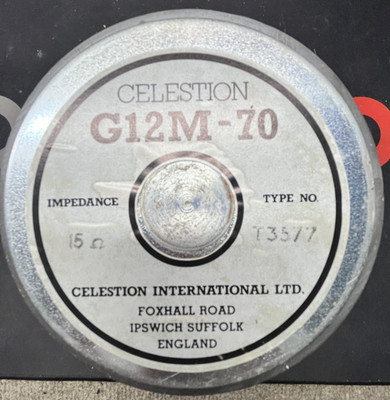 1984 Celestion G12M-70  70 Watts, 12 Inches AS-IS