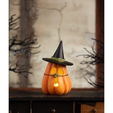 Bethany Lowe Halloween Pumpkin Witch Luminary TF4247