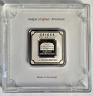 🔥 Geiger Edelmetalle 1 oz .999 Fine Silver Bar SEALED In Assay German Mint