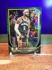 2025-26 Bowman Basketball CHROME Green Reptilian Refractor BCV-165 Gary Trent Jr