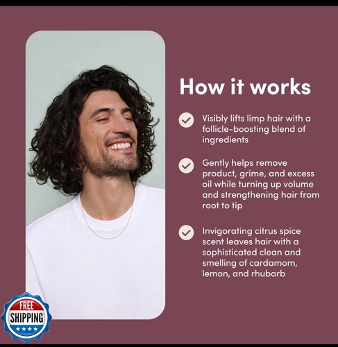 hims Max Volume Shampoo, 2er Pack - Volumizing Natural Shampoo for Men with Bio - Bild 4 von 5