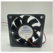 1 PCS HONGFEI Fan HD-6015L12R DC12V 0.15A 6CM 6015 2 WIRE cooling fan