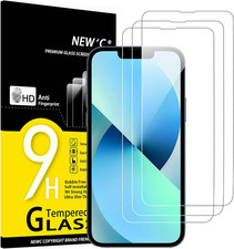 NEW'C 3 Pack Designed for Iphone 13 Mini Screen Protector (5.4