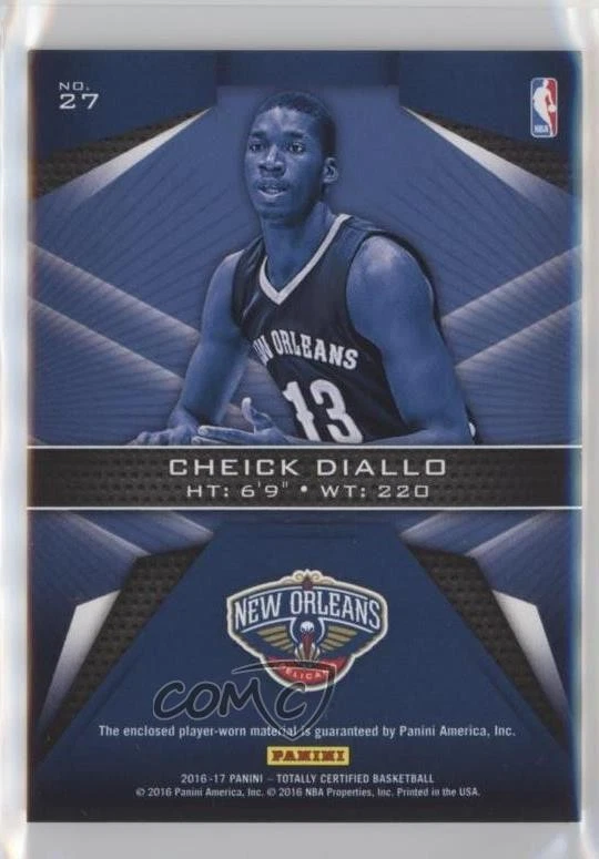 2016-17 Panini Totally Certified Camo /25 Cheick Diallo #27 RC - Image 2 of 2