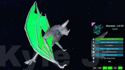 Ark Survival Ascended Official PVE Desmodus Monster Baby Pair - Random Level