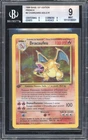 1999 Pokemon FRENCH 1st Edition Base Set Dracaufeu-Charizard Holo 4/102 BGS 9 Q