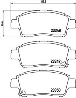 Brembo P 83 050 Bremsbelagsatz, Scheibenbremse For Lifan Toyota Toyota (Faw)