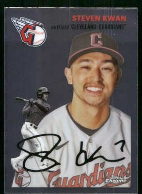 Steven Kwan - 2023 Topps Chrome Baseball - 1954 Topps #216
