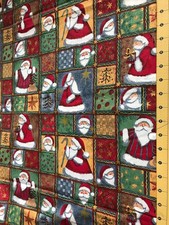 Santa Claus Christmas 100 cotton fabric sold by the yard 2130