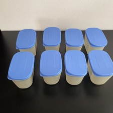 Tupperware Freezer Containers- Set Of 8-Blue