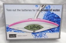 BEDOL Alarm Clock Powered by Water WINK RASPBERRY PINK Water Clock 889-875