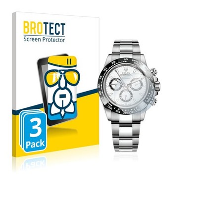 3x Panzerfolie Schutzglas für Rolex Cosmograph Daytona (40 mm) Displayschutz