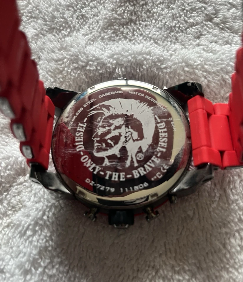 DIESEL мужские часы - мистер папа красный - Изображение 3 из 4