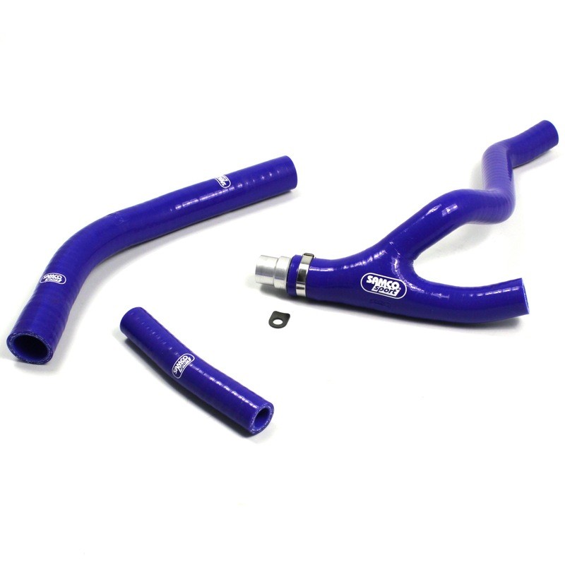 Durite de radiateur SAMCO YZ450F type Y - Kit de refroidissement silicone bleu pour Yamaha
