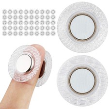 25 Pairs Mini Invisible Sew Magnetic Snap PVC Round Shape Purse Closure Faste...