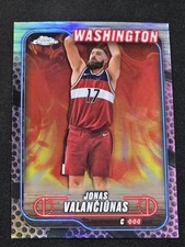 2024-25 Topps Chrome PINK Basketball Refractor #91 Jonas Valanciunas Wizards